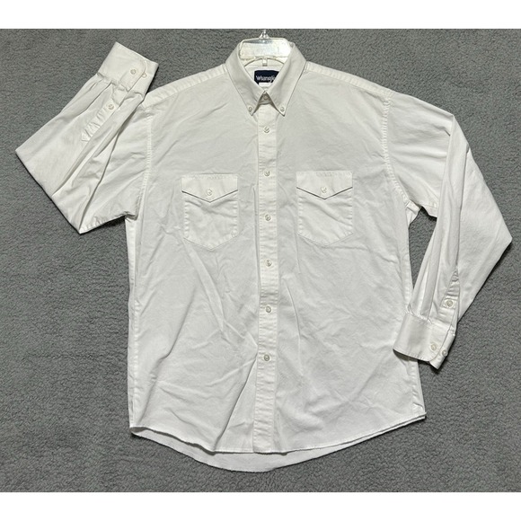 Wrangler Mens XL Painted Desert Solid Twill Button Down Shirt Western Rodeo - Picture 1 of 7